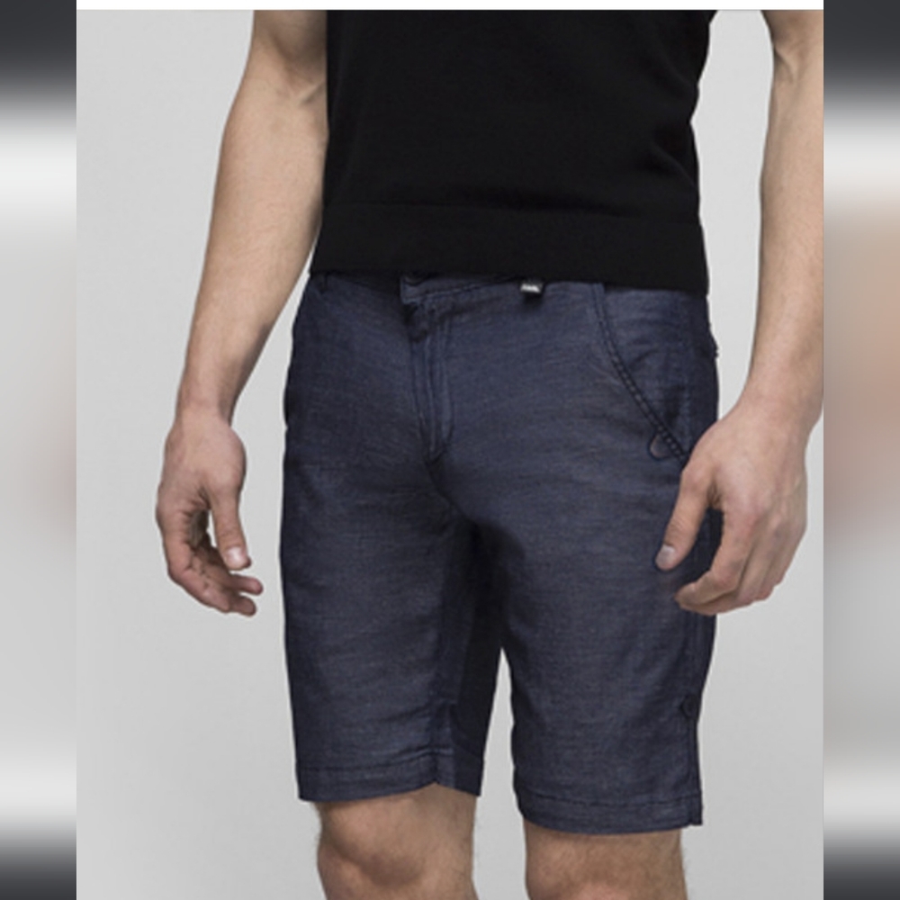 KARL LAGERFELD Logo Blue Shorts Sz 33